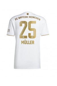 Fotbalové Dres Bayern Munich Thomas Muller #25 Venkovní Oblečení 2022-23 Krátký Rukáv